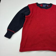Load image into Gallery viewer, Boys GAP, knitted cotton sweater / jumper, Sz: XS, armpit to armpit: 37cm, shoulder to cuff: 35cm, GUC, size 4-5,  