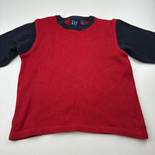 Load image into Gallery viewer, Boys GAP, knitted cotton sweater / jumper, Sz: XS, armpit to armpit: 37cm, shoulder to cuff: 35cm, GUC, size 4-5,  