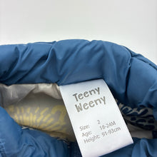 Load image into Gallery viewer, Boys Teeny Weeny, blue puffer vest / sleeveless jacket, GUC, size 2,  