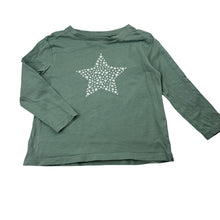 Load image into Gallery viewer, Girls Anko, cotton long sleeve tee / top, star, GUC, size 2,  