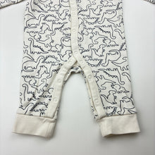 Load image into Gallery viewer, Unisex Target, organic cotton romper, dinosaurs, EUC, size 000,  