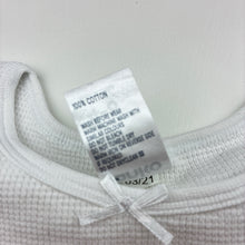 Load image into Gallery viewer, Girls Anko, white waffle cotton pyjama top, FUC, size 4-6,  