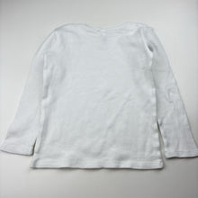 Load image into Gallery viewer, Girls Anko, white waffle cotton pyjama top, FUC, size 4-6,  