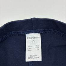 Load image into Gallery viewer, Girls Brilliant Basics, navy leggings, elasticated, GUC, size 2,  