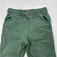 Load image into Gallery viewer, Boys Anko, khaki knit denim pants, elasticated, FUC, size 2,  