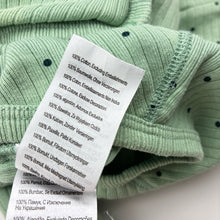 Load image into Gallery viewer, Unisex Cotton On, green ribbed cotton coverall / romper, GUC, size 0000,  