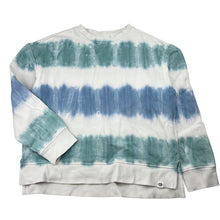 Load image into Gallery viewer, Unisex Piping Hot, tie dyed fleece lined sweater / jumper, FUC, size 10,  
