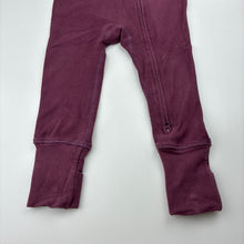 Load image into Gallery viewer, Unisex Baby Berry, soft feel stretchy zip coverall / romper, GUC, size 1,  
