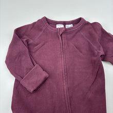 Load image into Gallery viewer, Unisex Baby Berry, soft feel stretchy zip coverall / romper, GUC, size 1,  