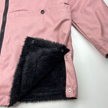 Load image into Gallery viewer, Girls C&amp;C California, fleece lined waterproof jacket / coat, EUC, size 12,  