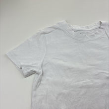 Load image into Gallery viewer, Unisex H&amp;M, white cotton tee / top, GUC, size 5-6,  