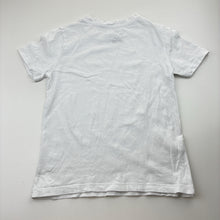 Load image into Gallery viewer, Unisex H&amp;M, white cotton tee / top, GUC, size 5-6,  