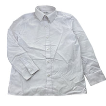 Load image into Gallery viewer, Boys M&amp;S, lightweight long sleeve school shirt, marks on sleeves, FUC, size 7-8,  