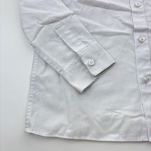 Load image into Gallery viewer, Boys M&amp;S, lightweight long sleeve school shirt, marks on sleeves, FUC, size 7-8,  