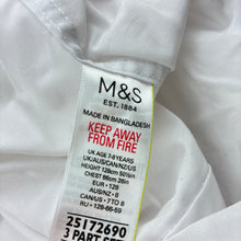 Load image into Gallery viewer, Boys M&amp;S, lightweight long sleeve school shirt, marks on sleeves, FUC, size 7-8,  