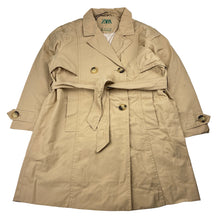 Load image into Gallery viewer, Girls Zara, lightweight trench coat, L: 63cm, black marks lower front, FUC, size 8,  