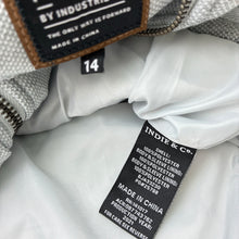 Load image into Gallery viewer, Boys Indie, thick wadded hooded jacket / coat, marks on cuffs, FUC, size 14,  