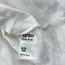 Load image into Gallery viewer, Unisex Anko, white cotton long sleeve tee / top, FUC, size 12,  