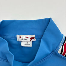 Load image into Gallery viewer, Boys PLUM, long sleeve rashie / swim top, sharks, FUC, size 2,  