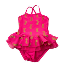 Load image into Gallery viewer, Girls Mango, pink swim one-piece, seahorses, GUC, size 2,  