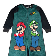 Load image into Gallery viewer, Boys Nintendo, SUPER MARIO fleece all-in-one pyjamas / sleepsuit, pilling, FUC, size 6,  