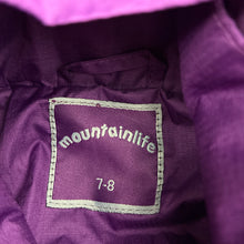 Load image into Gallery viewer, Girls Mountain Life, waterproof jacket / raincoat, GUC, size 7-8,  