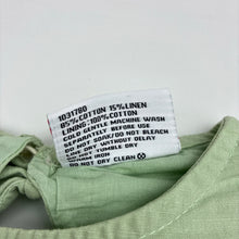 Load image into Gallery viewer, Girls Mango, cotton lined cotton/linen dress, marks chest &amp; left side, FUC, size 3, L: 61cm