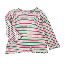 Load image into Gallery viewer, Girls Target, striped waffle long sleeve top, EUC, size 2,  