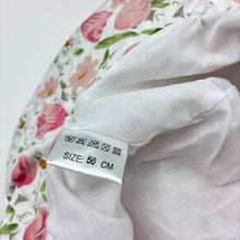 Load image into Gallery viewer, Girls lightweight, floral cotton bucket hat, circum: 56cm, EUC, size 7-9,  