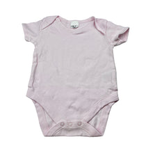Load image into Gallery viewer, Girls Mothercare, pink cotton bodysuit / romper, GUC, size 00,  