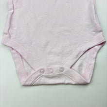 Load image into Gallery viewer, Girls Mothercare, pink cotton bodysuit / romper, GUC, size 00,  