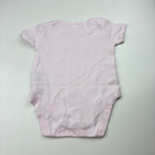Load image into Gallery viewer, Girls Mothercare, pink cotton bodysuit / romper, GUC, size 00,  