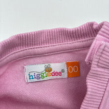 Load image into Gallery viewer, Girls Higgledee, fleece lined lightweight sweater / jumper, GUC, size 00,  