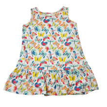 Load image into Gallery viewer, Girls Target, cotton summer dress, butterflies, FUC, size 1, L: 41cm