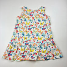 Load image into Gallery viewer, Girls Target, cotton summer dress, butterflies, FUC, size 1, L: 41cm