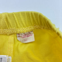 Load image into Gallery viewer, Girls yellow, stretchy leggings, Inside leg: 27.5cm, EUC, size 6,  