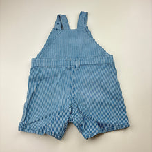 Load image into Gallery viewer, Unisex Dymples, striped cotton overalls / shortalls, FUC, size 0,  