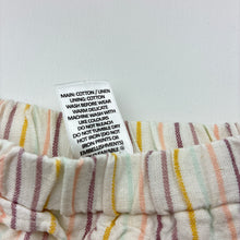 Load image into Gallery viewer, Girls Target, cotton lined linen blend shorts, elasticated, GUC, size 00,  