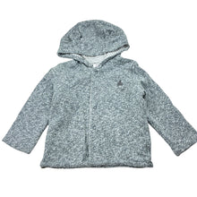 Load image into Gallery viewer, Unisex GAP, reversible grey/striped hooded top, GUC, size 0,  
