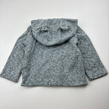 Load image into Gallery viewer, Unisex GAP, reversible grey/striped hooded top, GUC, size 0,  