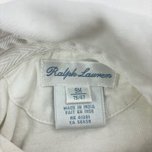 Load image into Gallery viewer, Boys Ralph Lauren, striped cotton polo romper, FUC, size 0,  