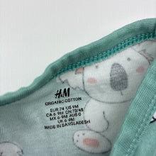 Load image into Gallery viewer, Unisex H&amp;M, organic cotton bodysuit / romper, koalas, GUC, size 0,  