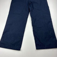 Load image into Gallery viewer, Girls Zara, navy lightweight cropped pants, elasticated, Inside leg: 48cm, EUC, size 10-11,  