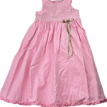 Load image into Gallery viewer, Girls VICTORIA ROSE, pink linen / cotton dress, Made in Australia, FUC, size 5, L: 73cm