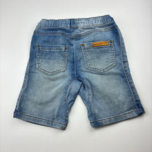 Load image into Gallery viewer, Boys 1964 Denim Co, stretch knit denim shorts, elasticated, FUC, size 4,  