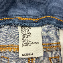 Load image into Gallery viewer, Boys H&amp;M, pull-on denim pants, elasticated, GUC, size 0,  