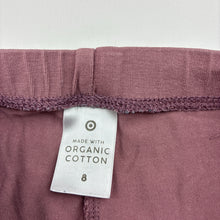 Load image into Gallery viewer, Girls Target, organic cotton blend leggings, Inside leg: 51.5cm, FUC, size 8,  
