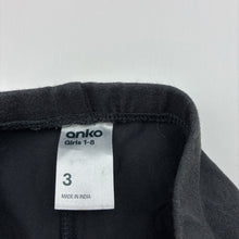 Load image into Gallery viewer, Girls Anko, grey stretchy leggings, Inside leg: 31cm, FUC, size 3,  