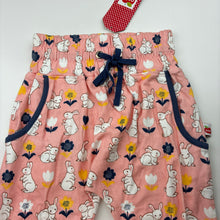 Load image into Gallery viewer, Girls Oobi, cotton slouch pants, elasticated, rabbits, NEW, size 5,  