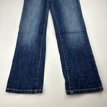 Load image into Gallery viewer, Girls Milkshake, dark stretch denim jeans, adjustable, Inside leg: 51cm, GUC, size 6,  